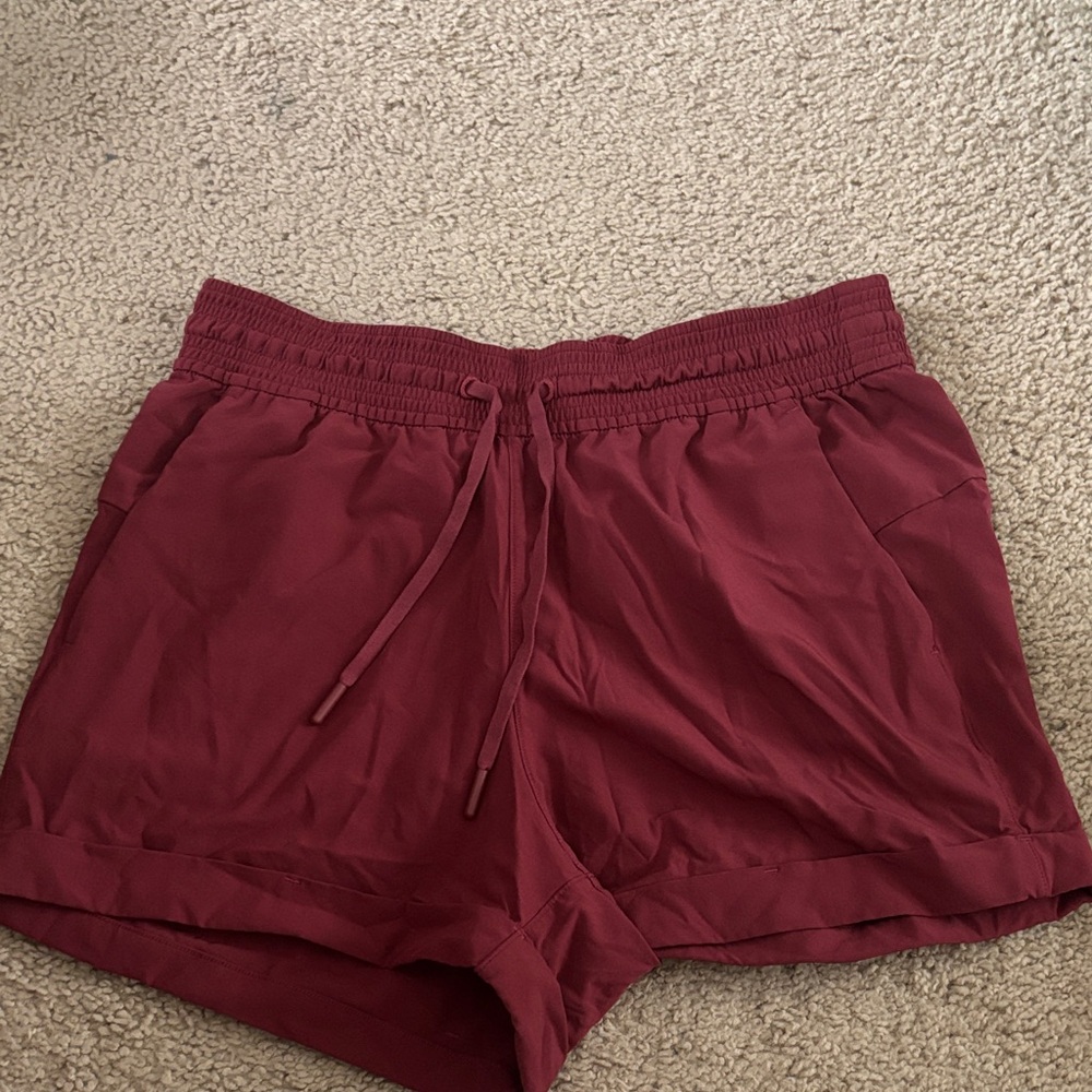 Lululemon Athletica Maroon Athletic Shorts size 6